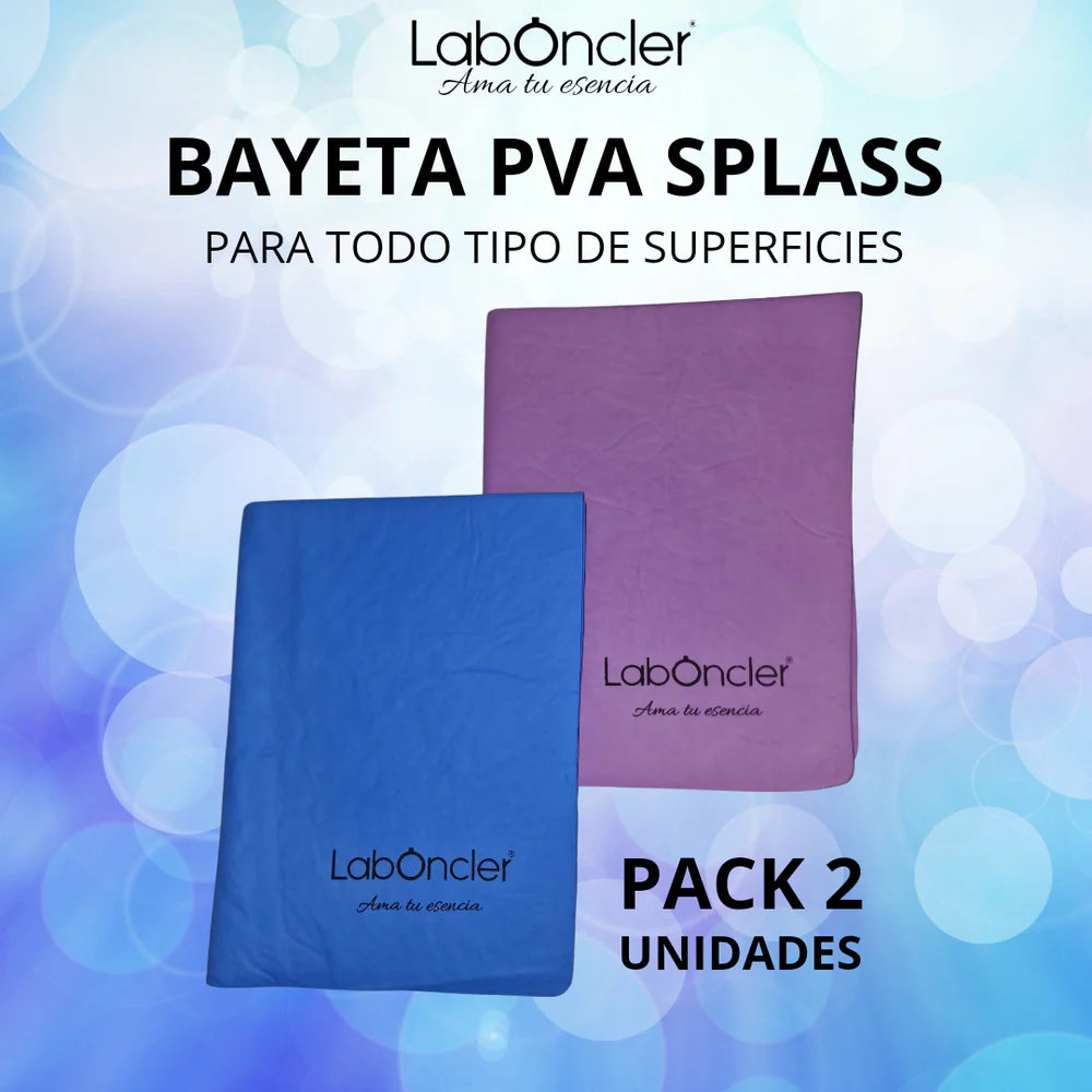 Pack 2 Bayetas PVA Splass Laboncler - Azul y Lila