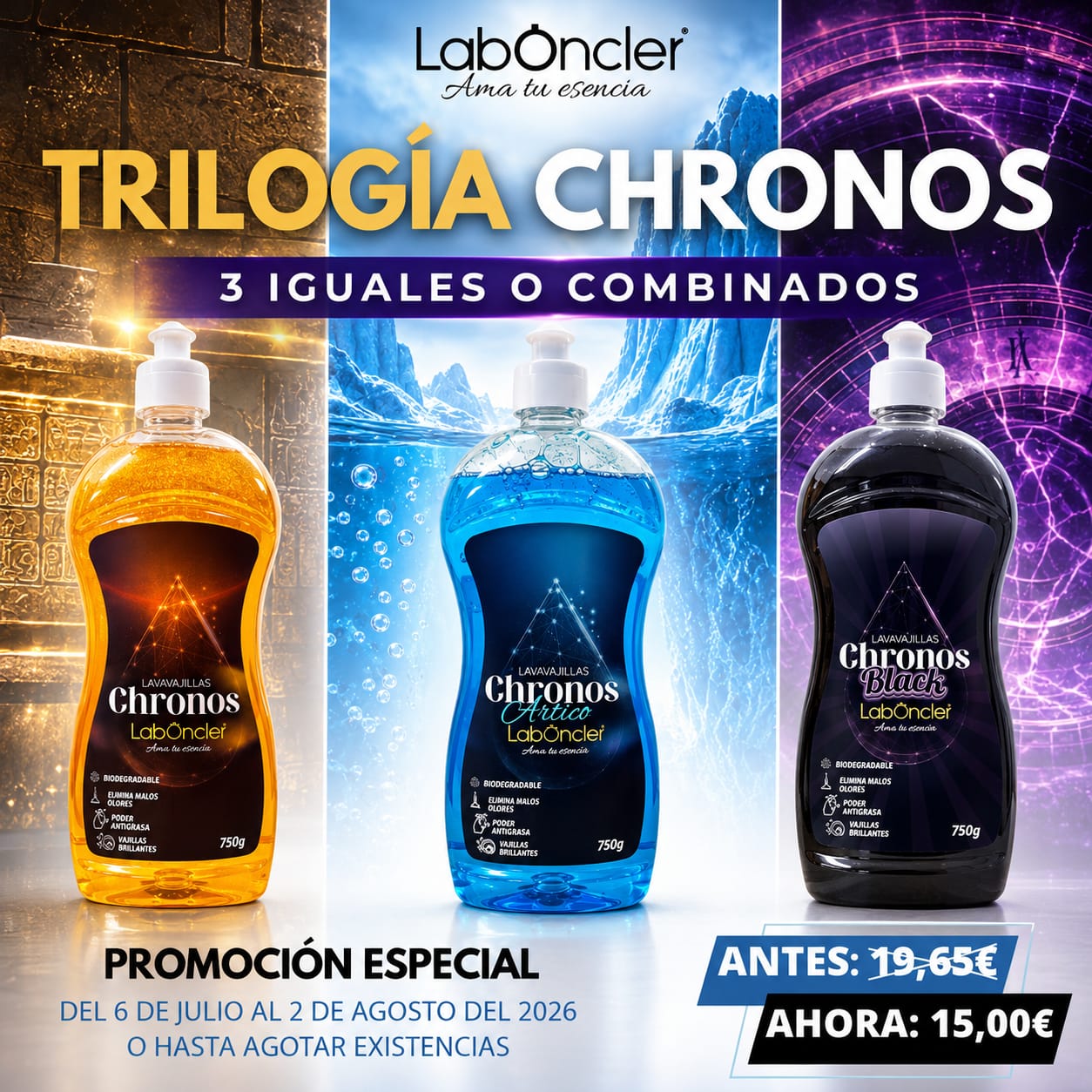 Trilogía Chronos Laboncler (Pack x3)