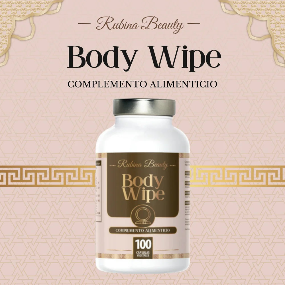 Body Wipe – Complemento Alimenticio Rúbina Beauty 100 cápsulas
