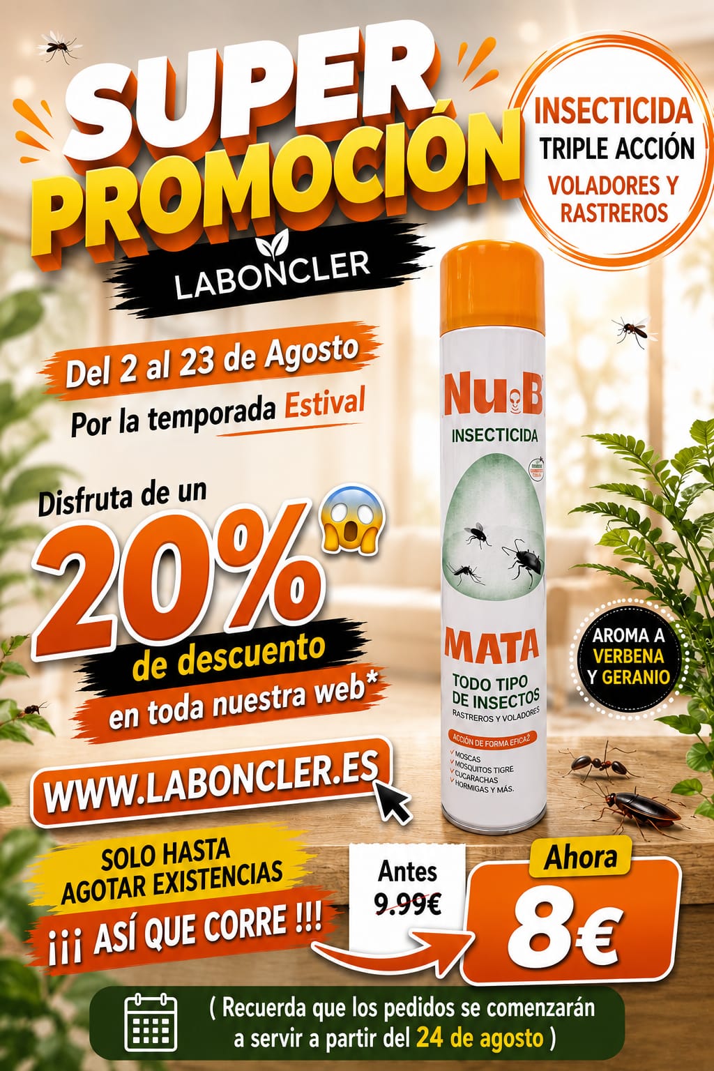 INSECTICIDA NU-B 750ml