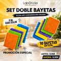 Set Doble Bayetas Laboncler - 10 Bayetas en 5 Colores